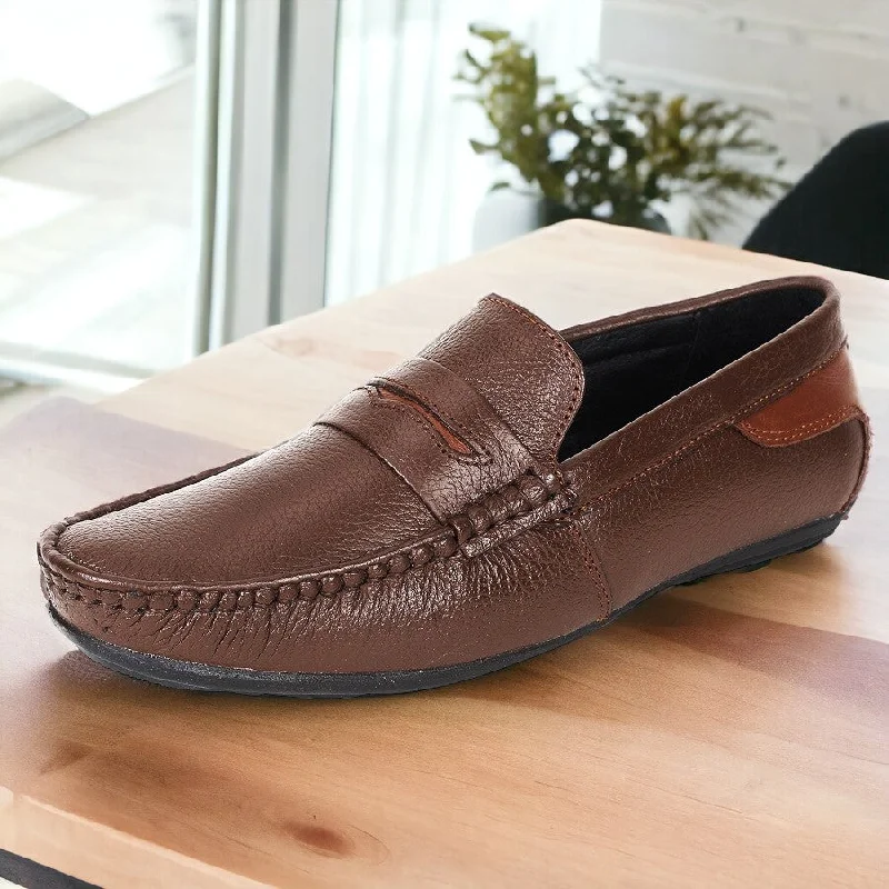 Men moisture-wicking underwear-SeeandWear Leather Loafers for Men