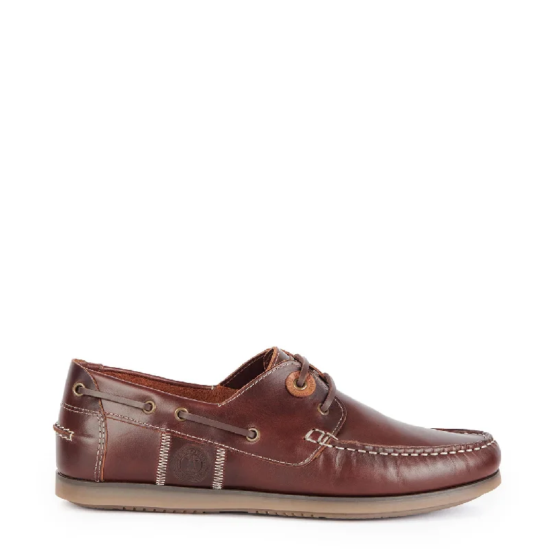 Breathable men boxer briefs-Barbour Wake Boat Shoes Mahogany