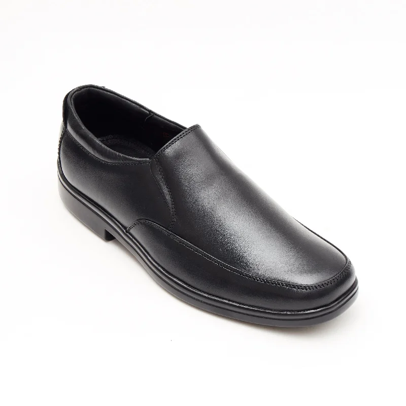 Men breathable sport trunks-Mens Leather Slip On Shoes 86-435