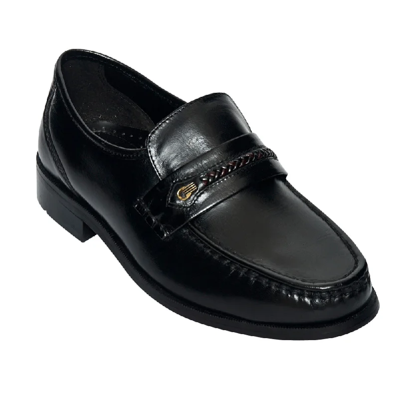 Men eco-conscious cotton underwear-Mens Leather Formal Casual Shoes- Bartan-2_Black