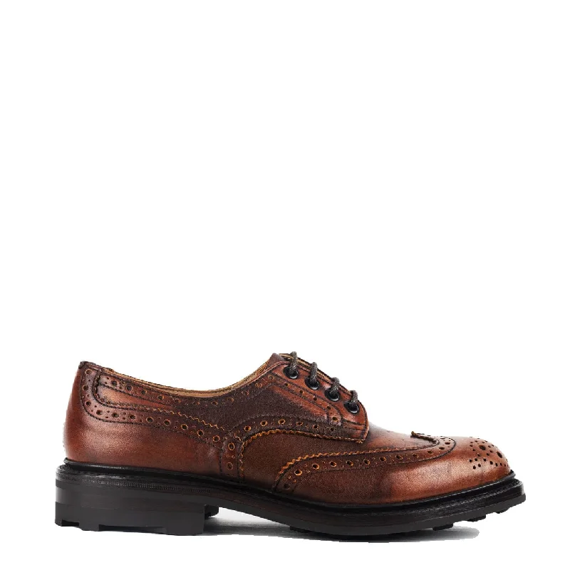 High-quality men trunks-Trickers Bourton Country Shoe Caramel Kudu