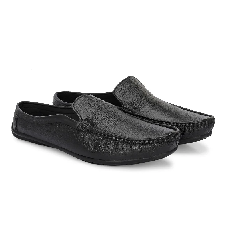 Men high-performance trunks-SeeandWear Open Back Leather Loafer