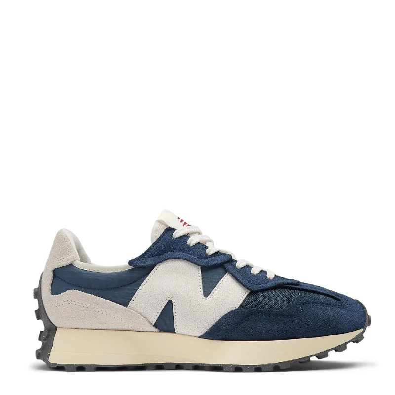 Men eco-conscious cotton underwear-New Balance 327 Trainer NB Navy / Vintage Indigo