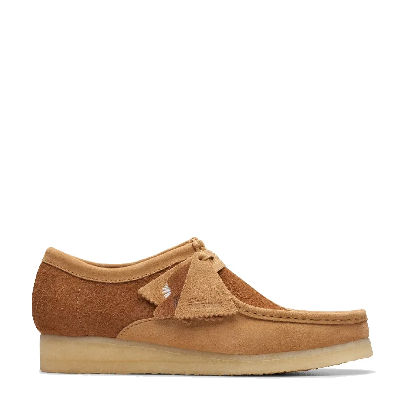 Ultra-soft men underwear-Clarks Originals Wallabee Shoes Tan Combination