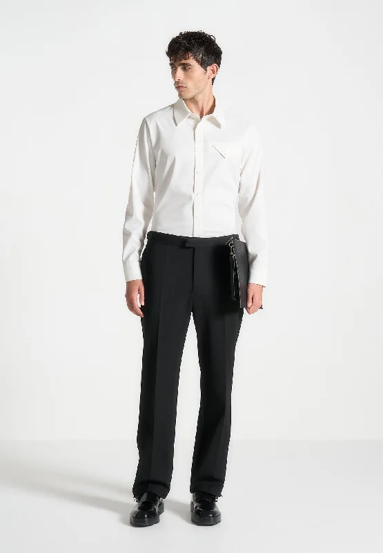 Slim Fit Tailored Stretch Shirt - White