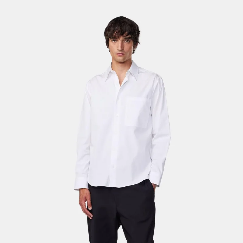 Quinn 5409 Relaxed Cotton Lightweight Shirt (White)