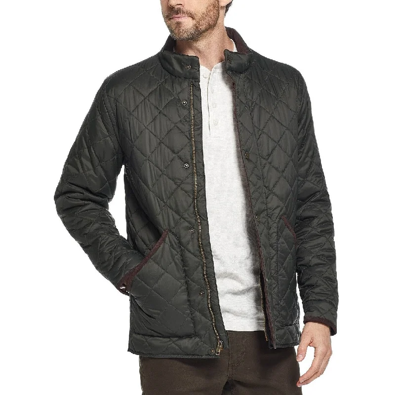 Weatherproof Men's Diamond Quilted Jacket Black Size Extra Large - X-Large