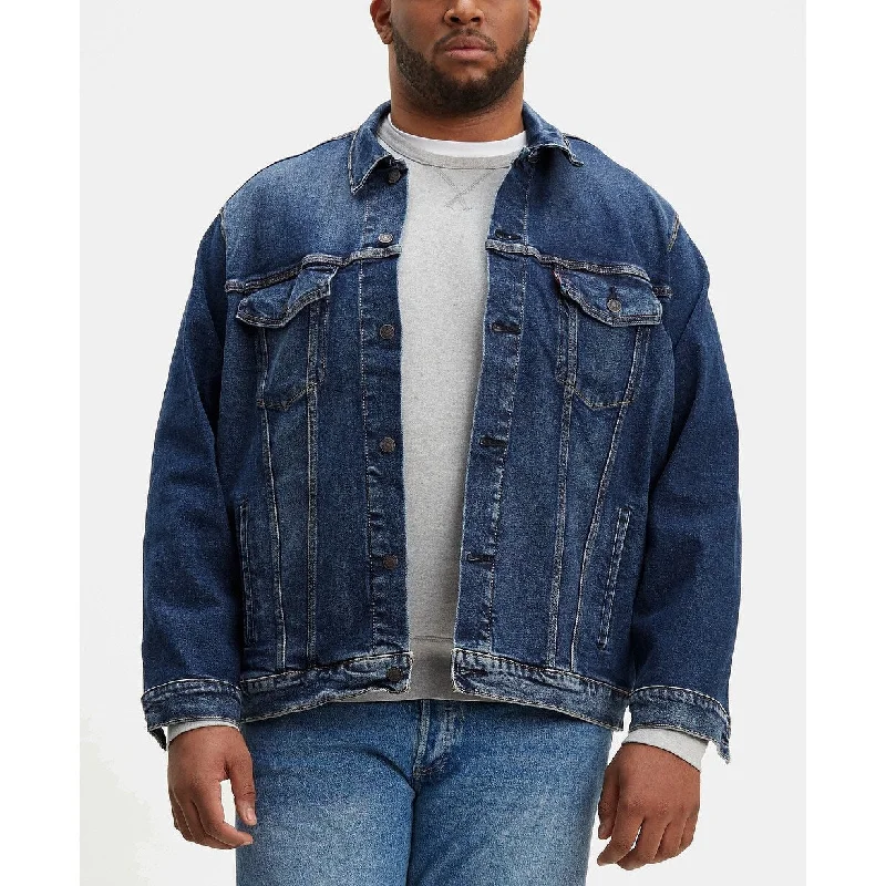 Levi's Men's Big & Tall Stretch Denim Trucker Jacket Blue Size XXX-Large