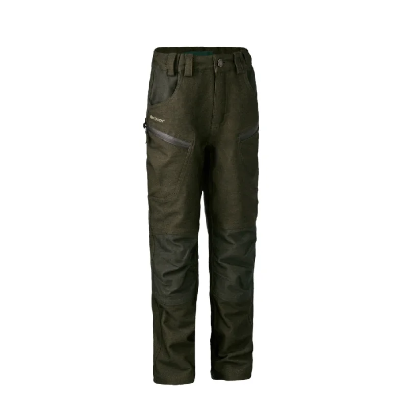 Deerhunter Youth Chasse Trousers Olive Night Melange