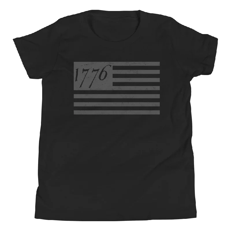 1776 Flag Tee - Youth - Blacked Out (LIMITED)