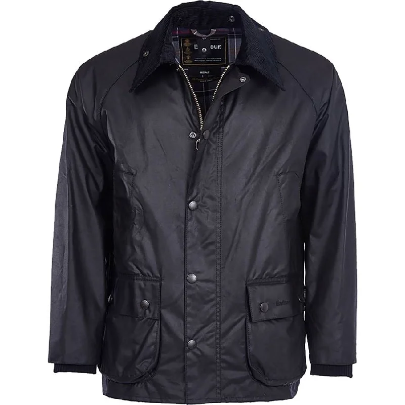 Barbour Bedale Men's Waxed Jacket Black Size 46