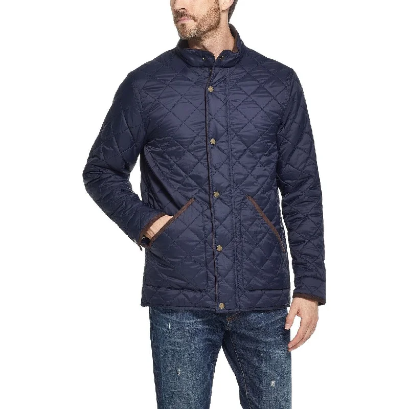 Weatherproof Men's Diamond Quilted Jacket Blue Size Large