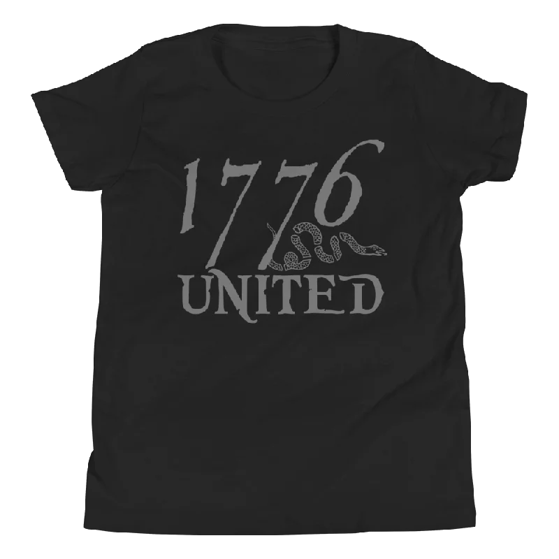 1776 United® Logo Tee - Youth - Blacked Out (LIMITED)