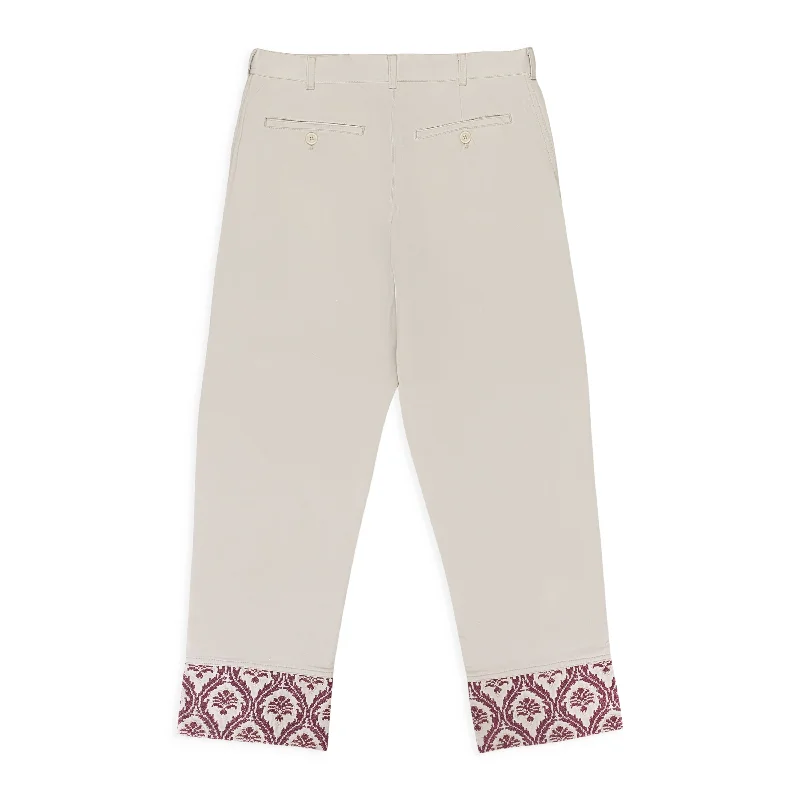 SAWSANAS CHINO GRAY TROUSERS