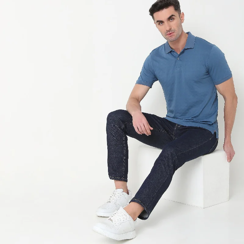 Regular Fit Structured Polo T-Shirt