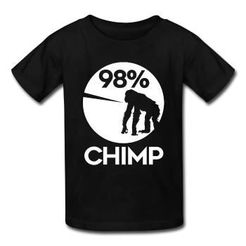 "98% Chimp" (white) - Kids' T-Shirt