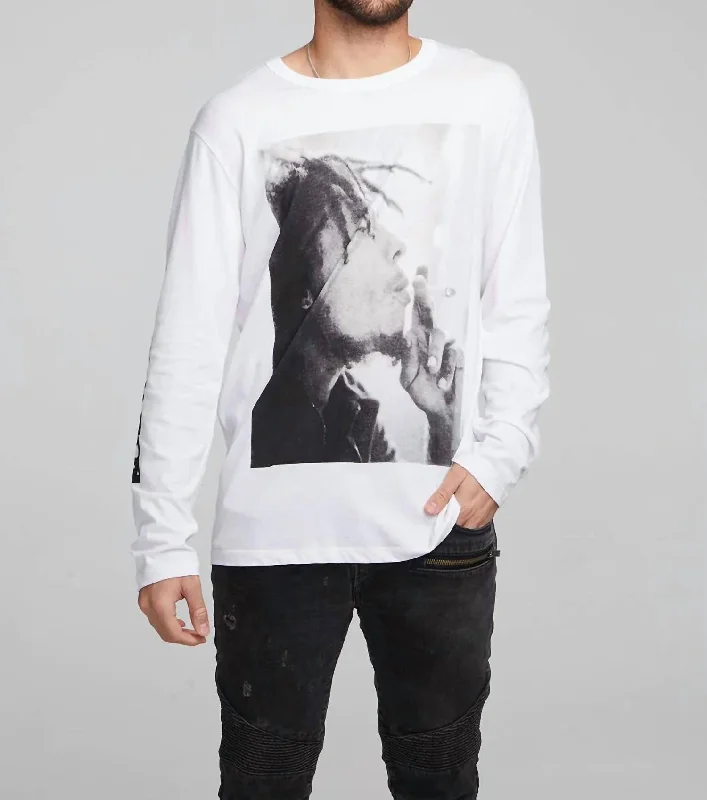 Bob Marley Smoke Tee In White