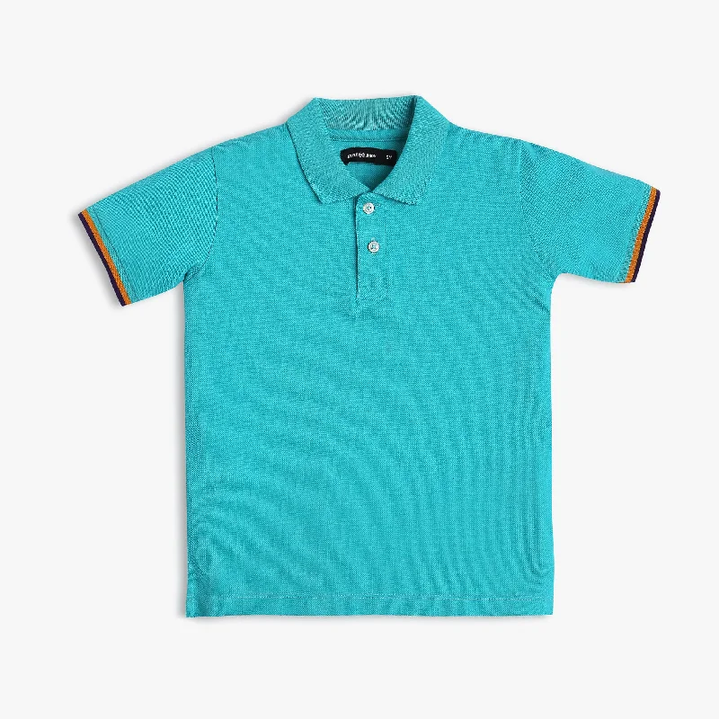 Boy's Regular Fit Solid Polo T-Shirt