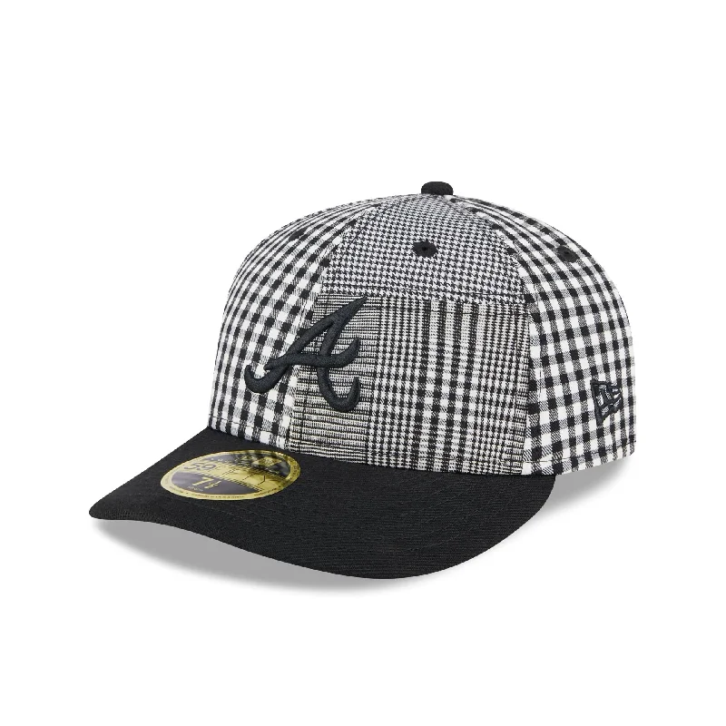 Atlanta Braves Patch Plaid Low Profile 59FIFTY Fitted Hat