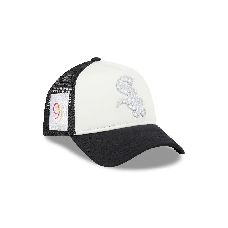 Chicago White Sox Checkered Flag 9FORTY A-Frame Trucker Hat