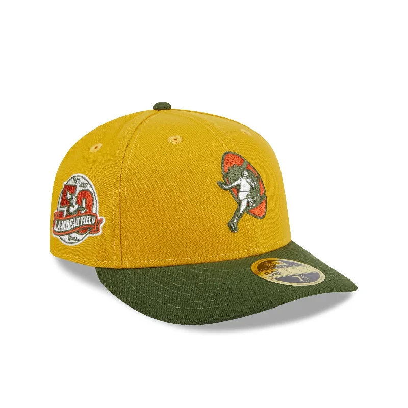 Green Bay Packers Cinnamon Sage Low Profile 59FIFTY Fitted Hat