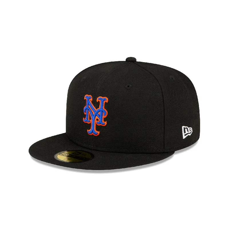 New York Mets Authentic Collection Alt Black 59FIFTY Fitted Hat