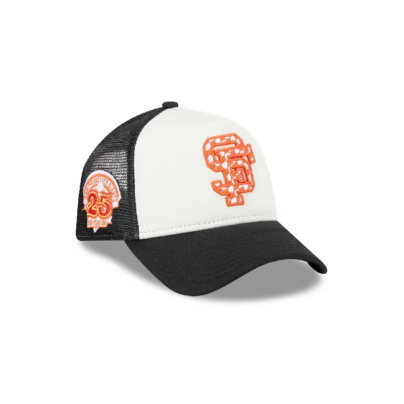 San Francisco Giants Checkered Flag 9FORTY A-Frame Trucker Hat