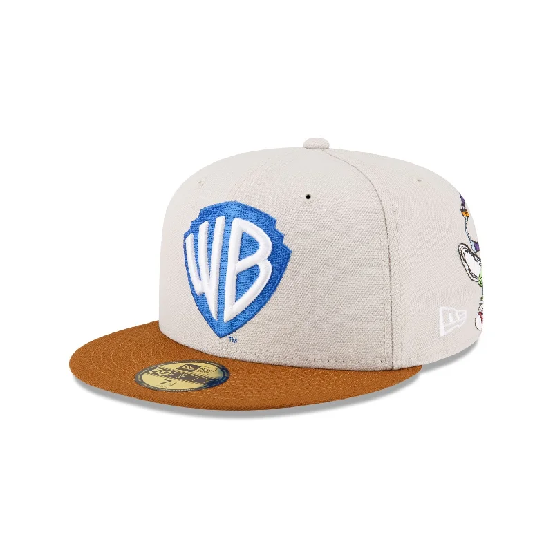 Warner Brothers Shield Pack Cream 59FIFTY Fitted Hat