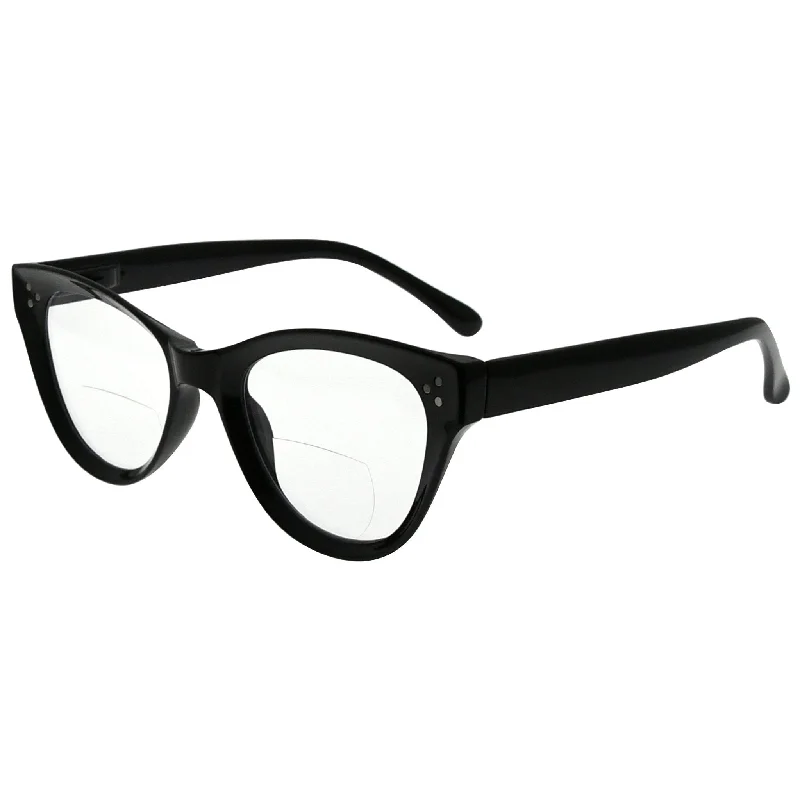 Cat-eye Bifocal Reading Glasses Thicker Frame Readers BR9108