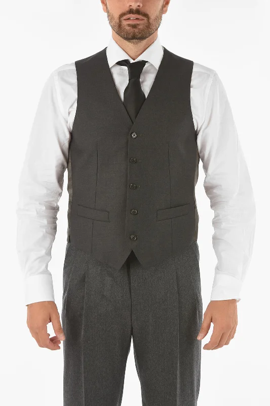 Corneliani Cc Collection Virgin Wool Refined Waistcoat