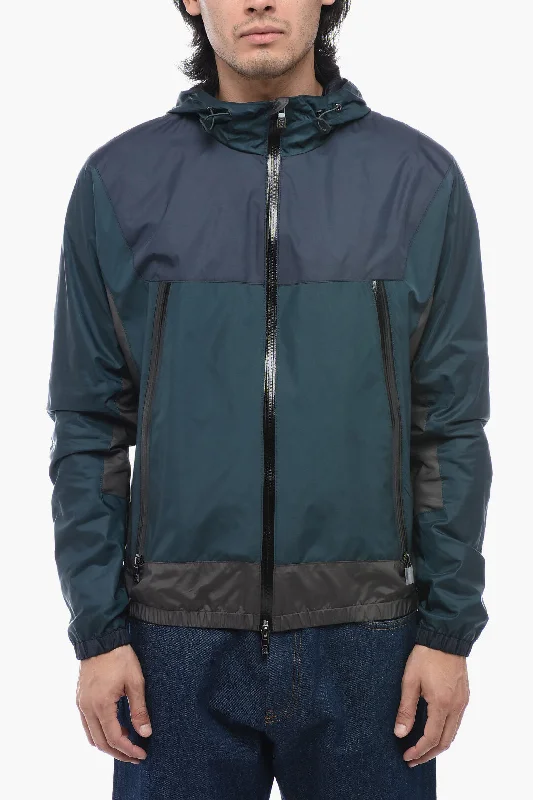 Corneliani ID SAFRAN Windbreaker Jacket with Zipped Detail