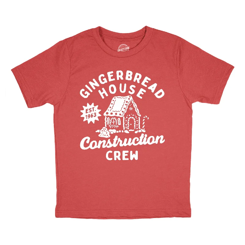 Gingerbread House Construction Crew Youth T Shirt