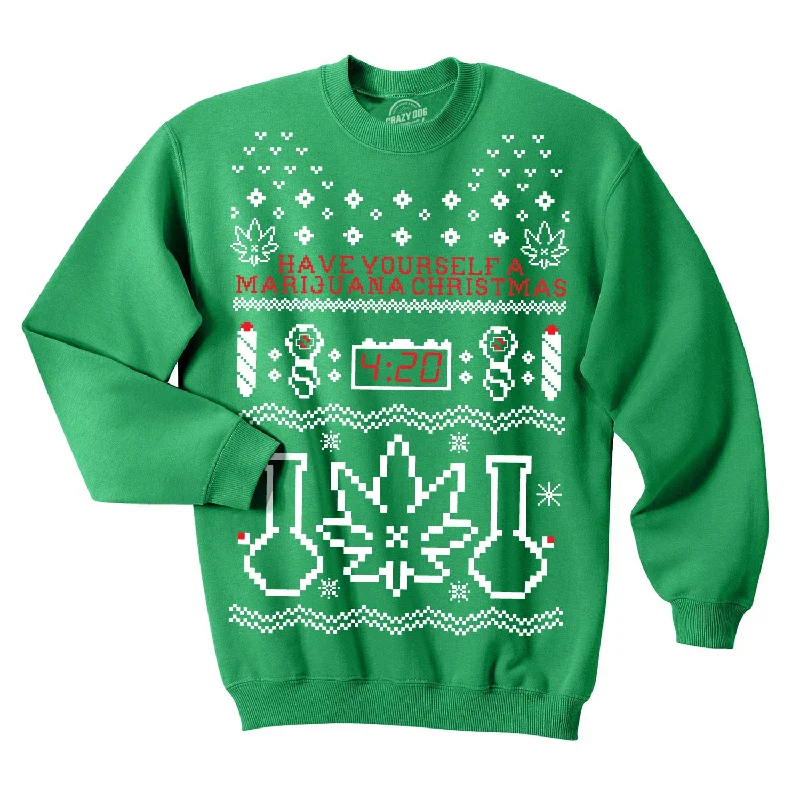 Have Yourself A Marijuana Christmas Crew Neck Sweatshirt