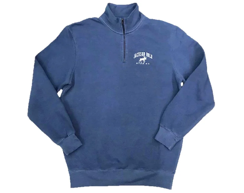 JH Pigment Dyed Quarter Zip Moose