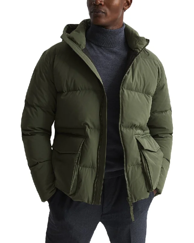 Reiss Ryder Hooded Short Puffer Jacket