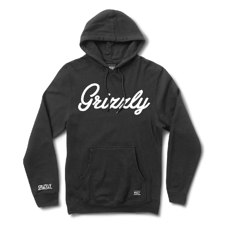 Script Logo Hoody - Black / White