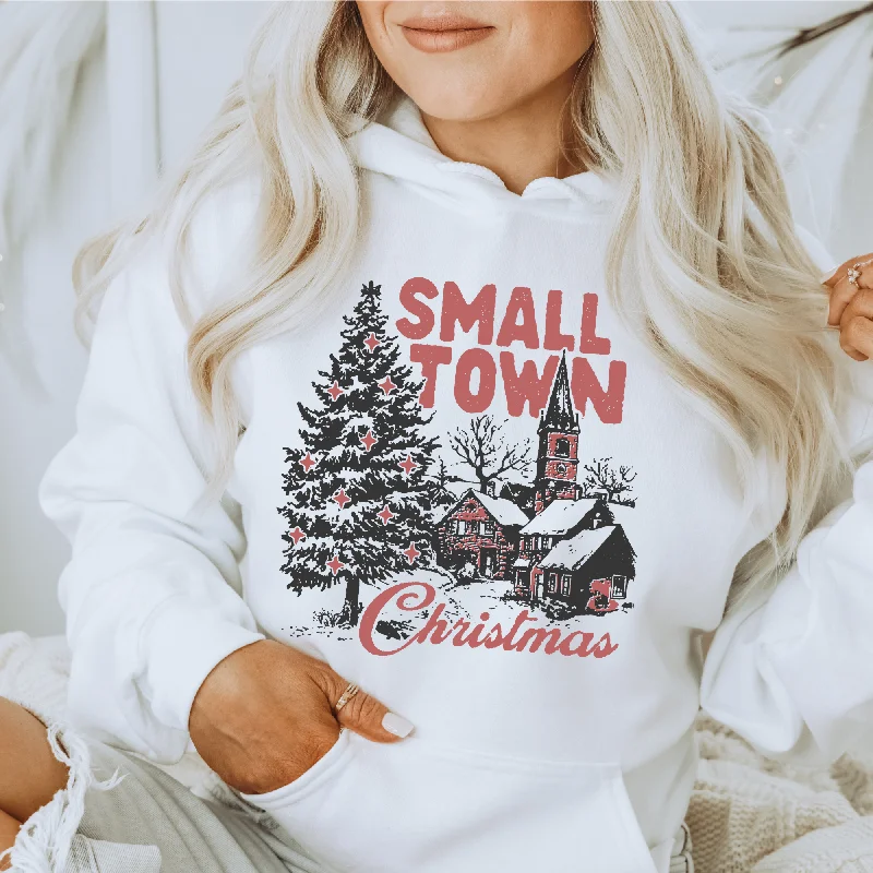 Small Town Christmas Crewneck Sweatshirt Holiday Season Hoodie *UNISEX FIT*