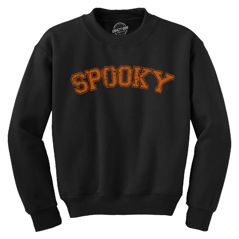 Spooky Varsity Crew Neck Sweatshirt