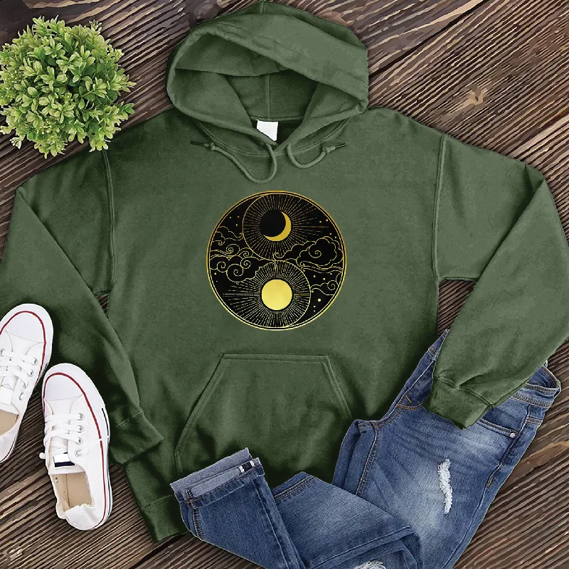 Sun and Moon Yin Yang Hoodie