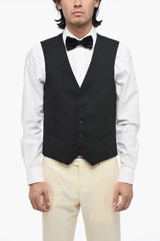 Tonello V-Neck Virgin Wool Waistcoat