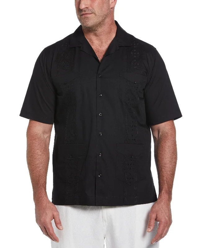 Big & Tall Authentic Embroidered Guayabera Shirt