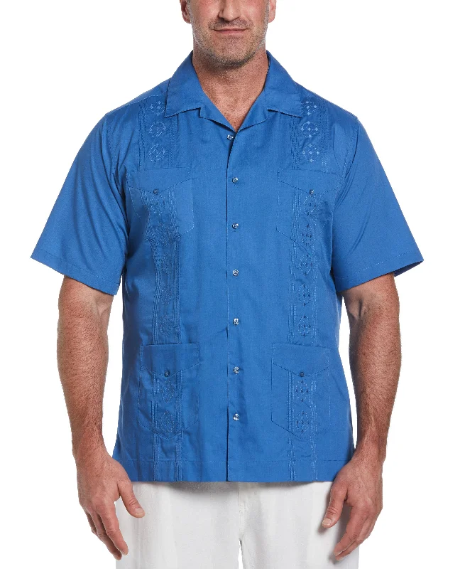 Big & Tall Authentic Embroidered Guayabera Shirt