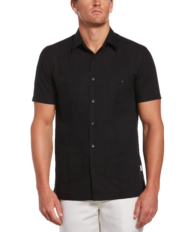 Big & Tall Four Pocket Guayabera Shirt