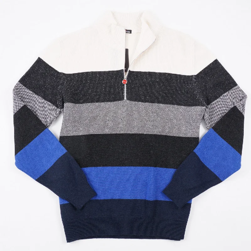 Kiton Colorblock Knit Cashmere Sweater