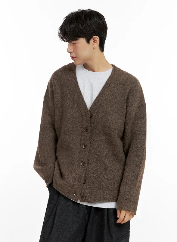 Men's Buttoned Oversize Cardigan IN422