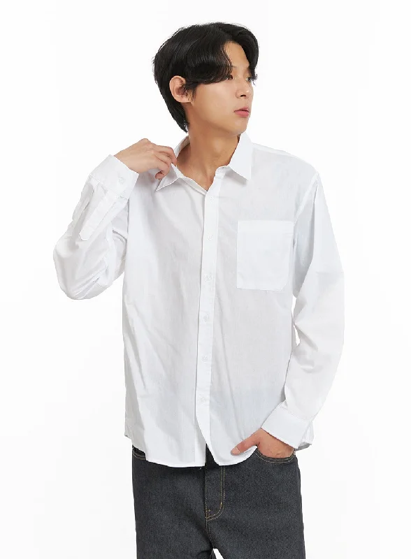 Men's Classic Cotton Buttoned Shirt IY424