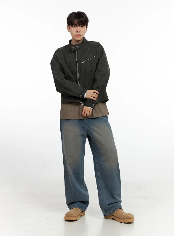 Men's Denim Wide Leg Jeans IN422