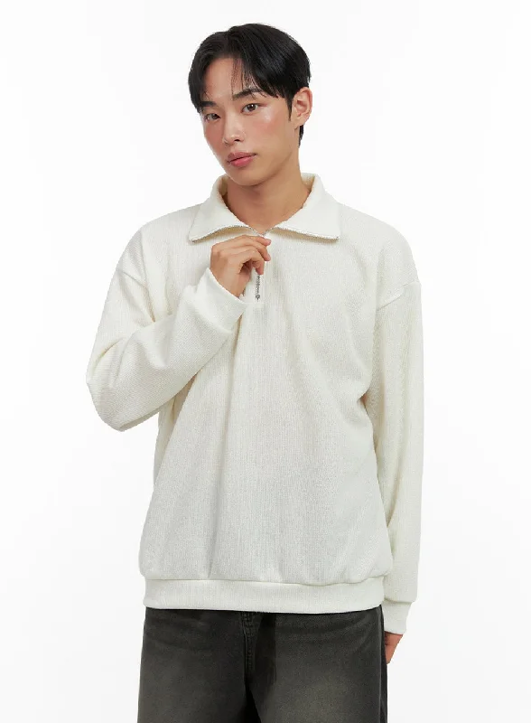 Men's Knit Half-Zip Sweater IN426