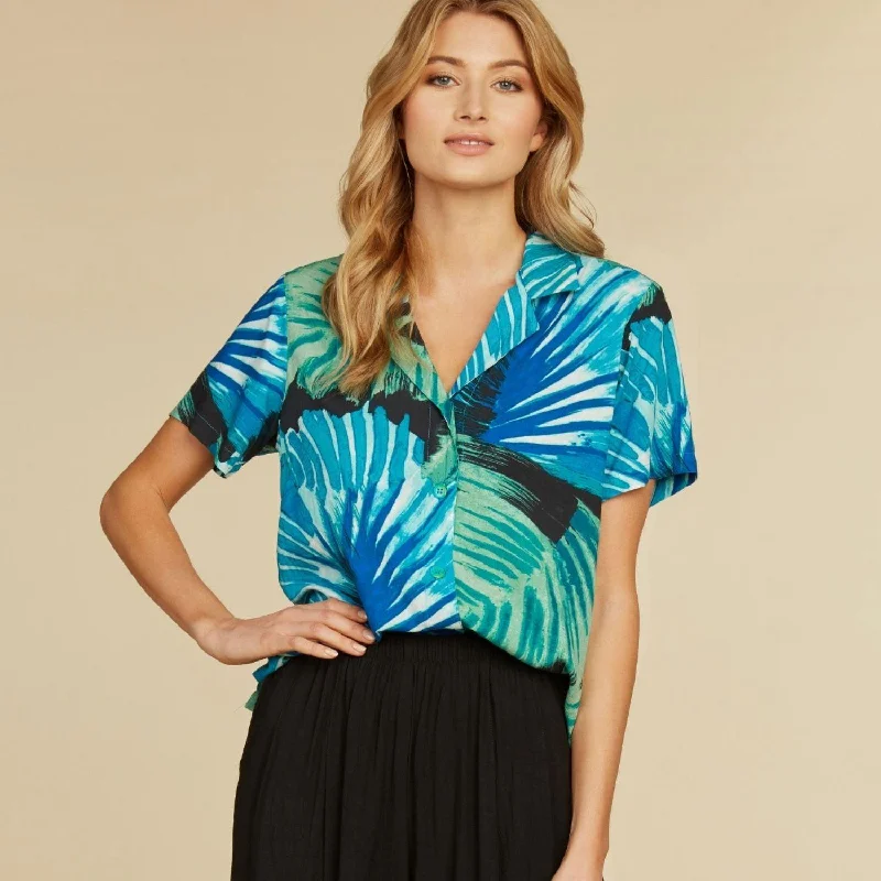 Print Top - Palmier