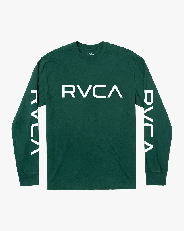 Big RVCA Long Sleeve Tee - Hunter Green